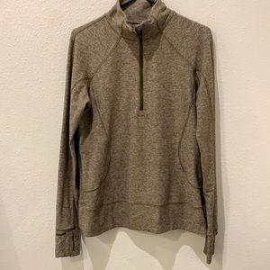 Lululemon Brown Quarter Zip Running Jacket